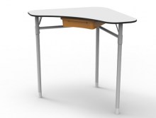 Table scolaire ergonomique 100x60 cm sans casier hauteur réglable