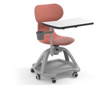 chaise-formation-mobile-tablette-ecritoire-rouge